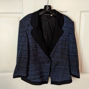 Halogen Blue and Black Blazer, Sz XL